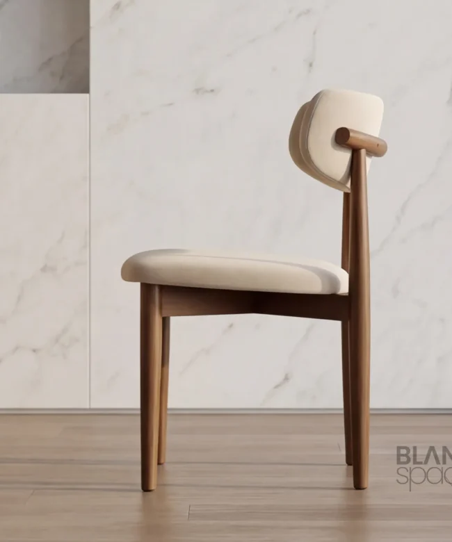 Modern Upholstered Wooden Chair