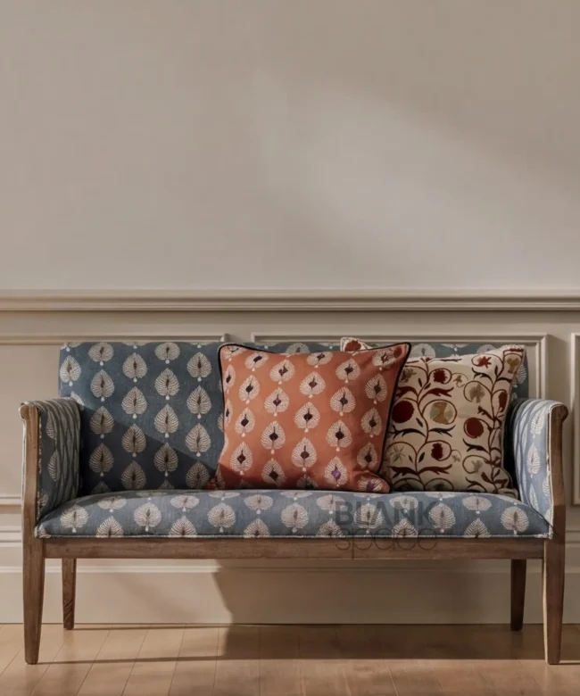 Classic Wooden Loveseat sofa