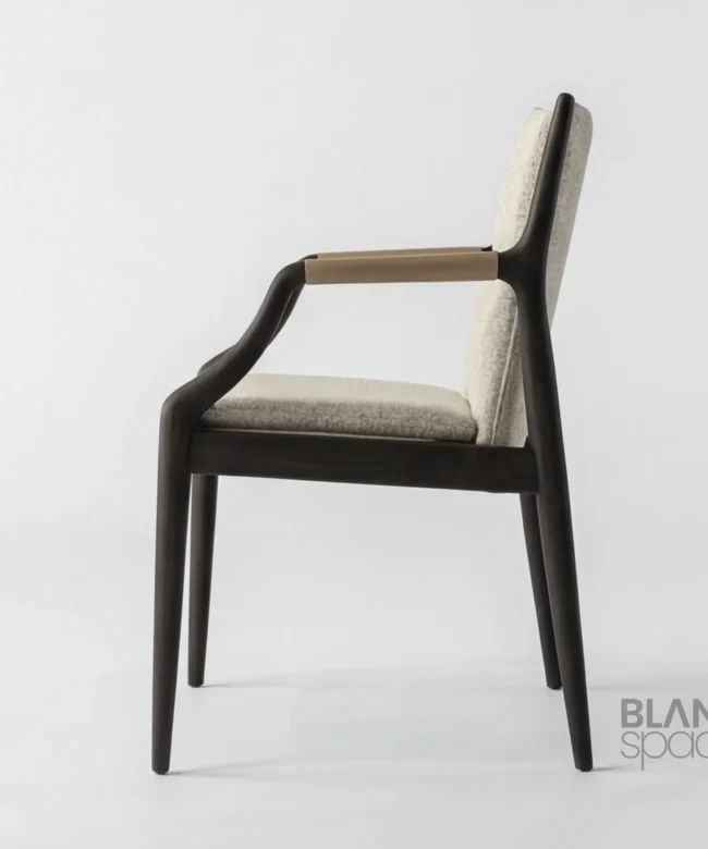 Luxury Upholstered Wooden Accent Chair